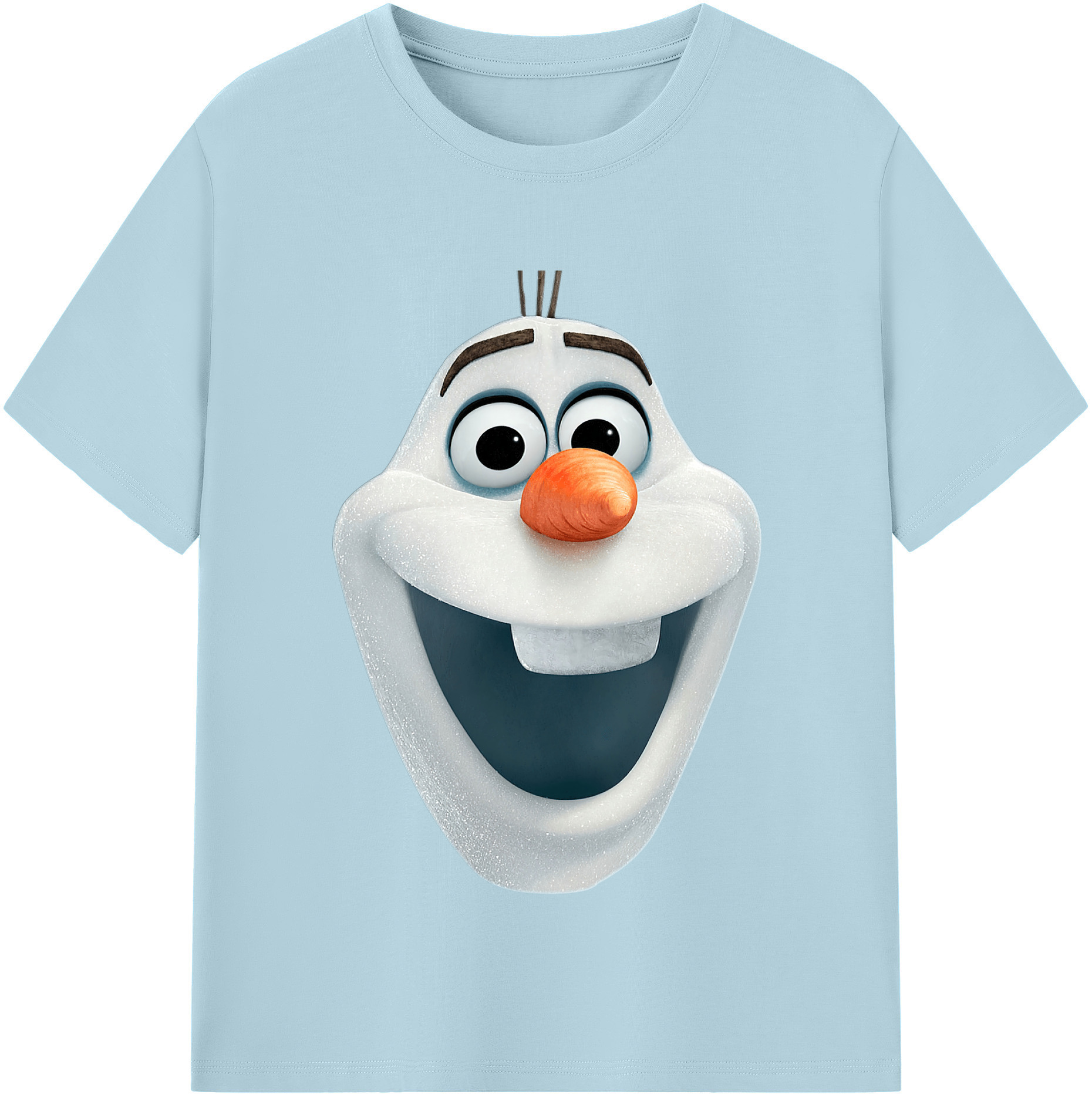 （画像用） アナと雪の女王 アンナ エルサ Frozen Anna Elsa 綿100％半袖Tシャツ（フロントプリント）